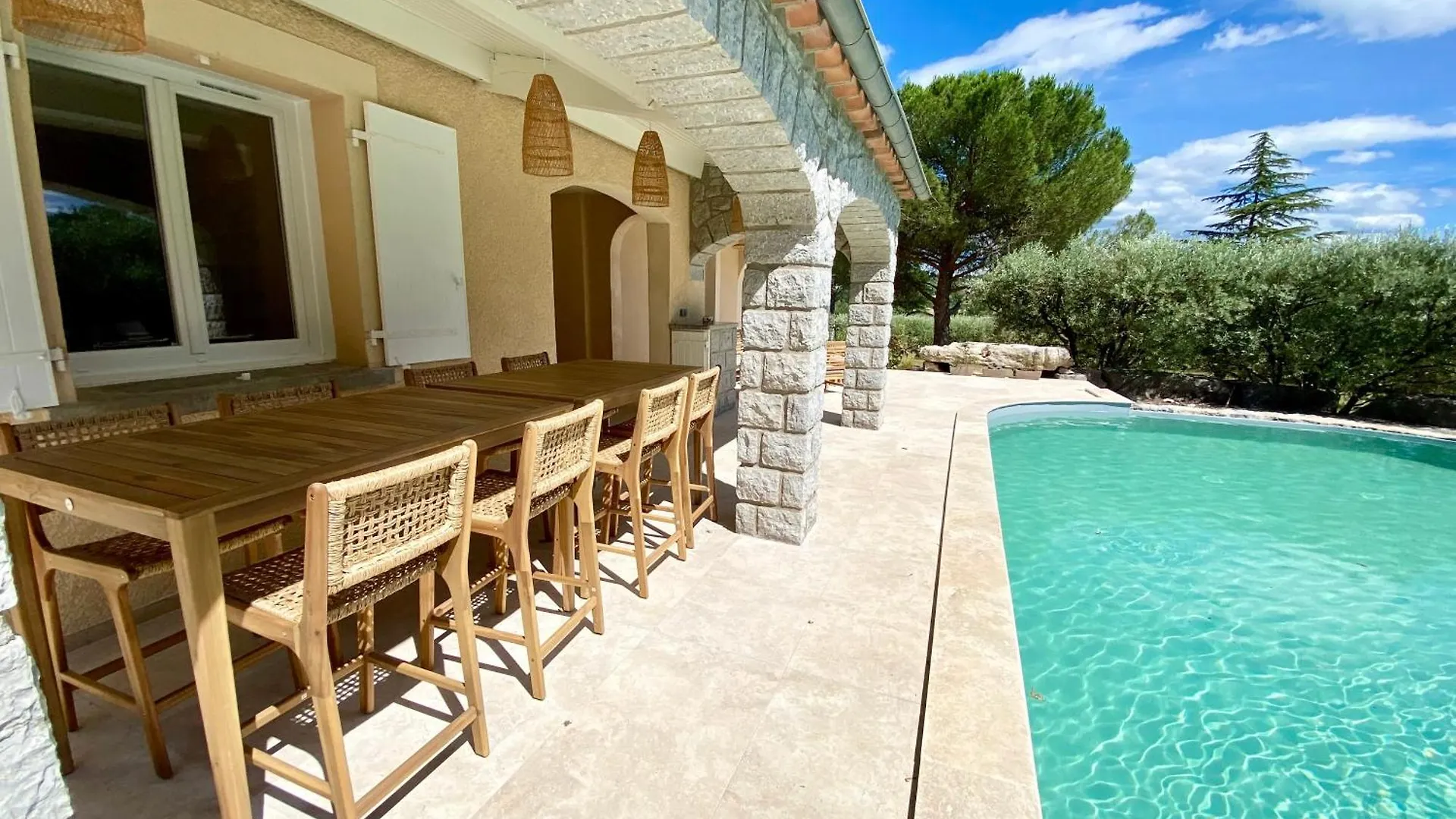 Maison Pour 12P, Piscine A Debordement Chauffee D'Avril A Octobre Inclus Ruoms