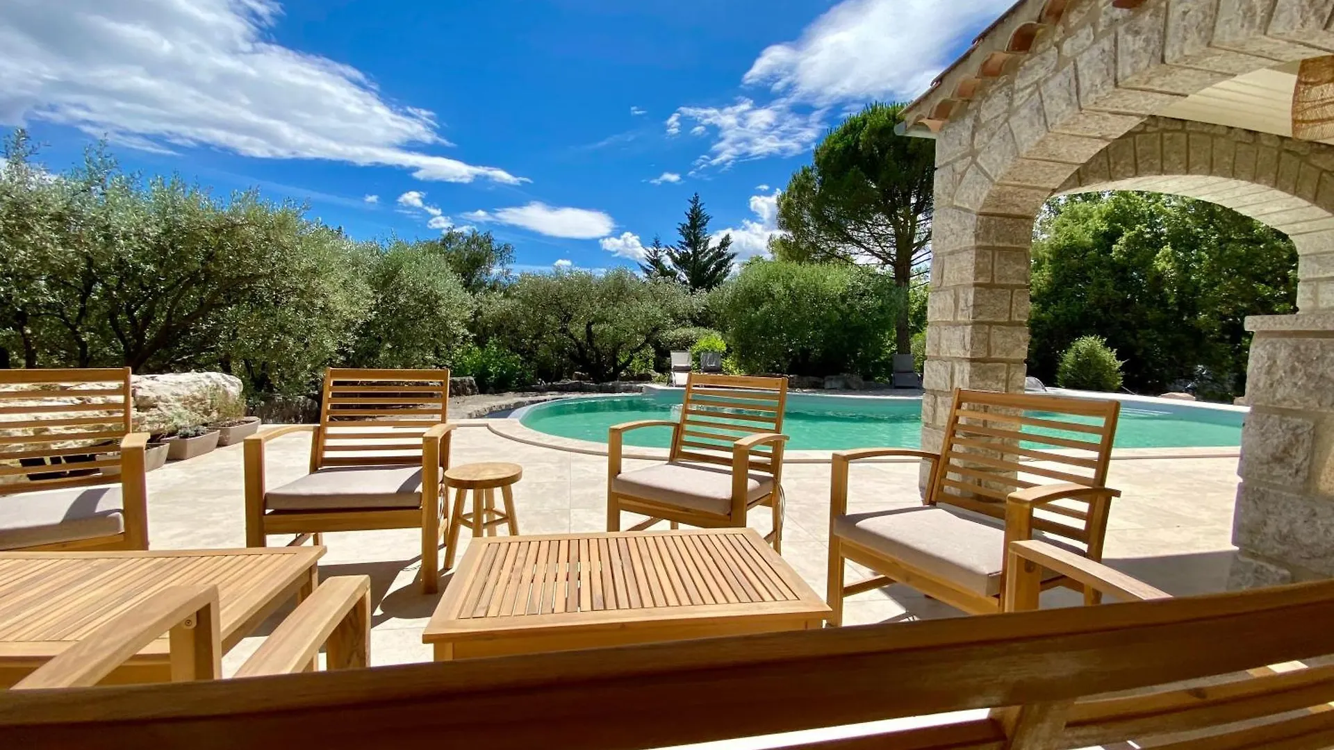 Maison Pour 12P, Piscine A Debordement Chauffee D'Avril A Octobre Inclus Ruoms France